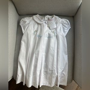 NWT The Proper Peony Big Sister White Dress 4T